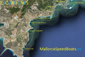 percorso Mallorca speed boats